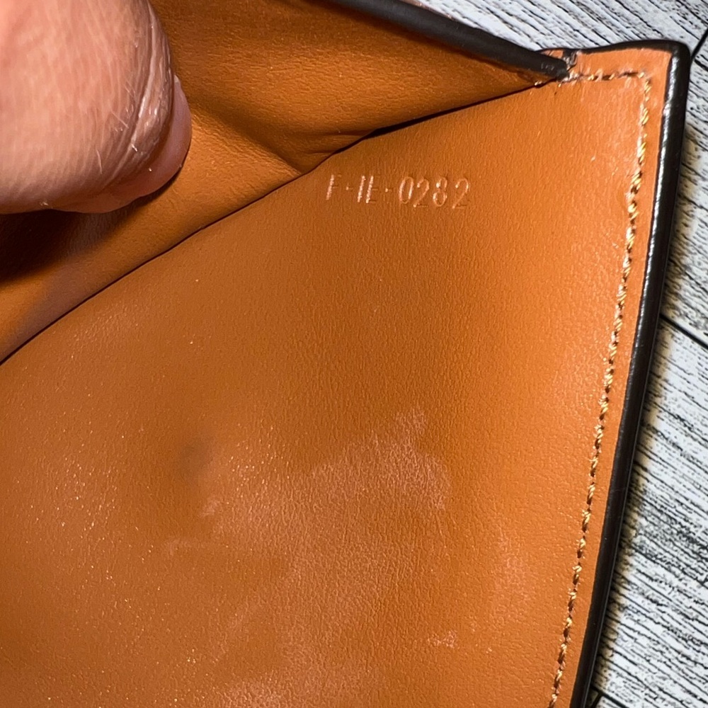 Celine Natural Canvas Leather Small Triomphe Wallet - Picture 15 of 16